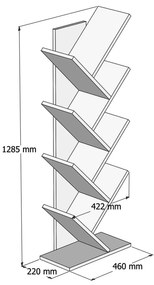 ΒΙΒΛΙΟΘΗΚΗ LIANA ΜΕΛΑΜΙΝΗΣ SONAMA 46x22x128,5Yεκ.HM9028.11