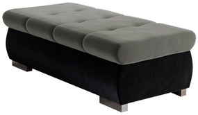 Σκαμπό Comfivo 123, Γκρι, 39x60x120cm, 23 kg, Ταπισερί, Πόδια: Μέταλλο | Epipla1.gr