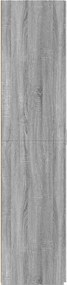 vidaXL Ντουλάπι Γκρι Sonoma 80x42,5x185 εκ. από Επεξεργασμένο Ξύλο