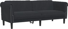 vidaXL Σετ Σαλονιού 3 Τεμαχίων Μαύρο Βελούδινο