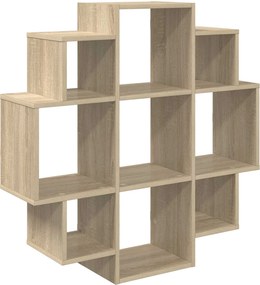 vidaXL Ράφι Τοίχου Sonoma Δρυς 90 x 25 x 90 εκ. Επεξεργασμένο Ξύλο