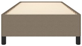 Σκελετός Κρεβατιού Χωρίς Στρώμα Taupe 100 x 200 εκ. Υφασμάτινο - Μπεζ-Γκρι