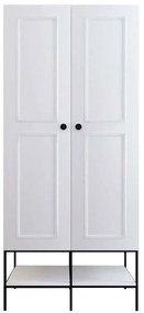 Ντουλάπα Δίφυλλη Martin 801CMY3435 84x50x200cm White Δίφυλλη