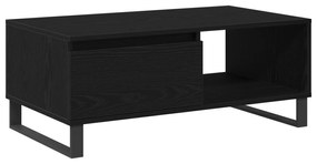vidaXL Τραπέζι Καφέ Μαύρο Δρυς 90x50x36,5 εκ Επεξεργασμένο ξύλο