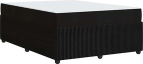 vidaXL Σκελετός Κρεβατιού Μαύρο 140 x 200 cm ύφασμα