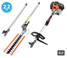 Krausmann 3250-30 Πολυμηχάνημα Βενζίνης Διαιρούμενο 52cc &amp; Κλαδευτήρι Μπορντούρας &amp; Προέκταση