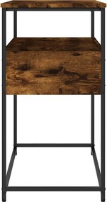 vidaXL Τραπέζι Κονσόλα Καπνιστή Δρυς 75x40x75 εκ. Επεξεργ. Ξύλο