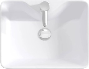 vidaXL Λεκάνη μπάνιου Χρωμέ 48,5 x 37,5 x 13 εκ. Μέταλλο