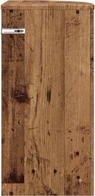 vidaXL End Table Παλιό ξύλο 29,6 x 29,6 x 60 εκ Επεξεργασμένο ξύλο