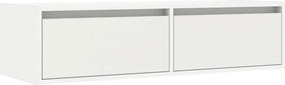 vidaXL Έπιπλο Τηλεόρασης με LED Λευκό 100X35,5x25 εκ.