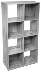 Βιβλιοθήκη Δαπέδου 8 Θέσεων (67.5x32x134) F-V Mix Grey 160478A