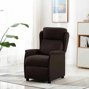 vidaXL Καρέκλα μασάζ με μαξιλάρι Σκούρο Καφέ 67.5 x 93.5 x 101.5 εκ