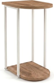 Τραπεζάκι βοηθητικό Roya Megapap χρώμα καρυδί Ud 41,5x32x56εκ.
