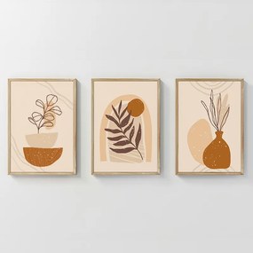 Πίνακας Zephy pakoworld τρίπτυχος με ψηφιακή εκτύπωση και πλαίσιο 33x1.5x48εκ