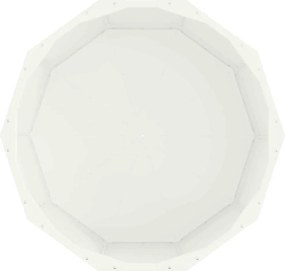 vidaXL Γλάστρα Λευκό 60 x 60 x 35 cm Ατσάλι