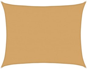vidaXL Πανί Σκίασης Ορθογώνιο Άμμου 6x8 μ. HDPE 160 γρ./μ²