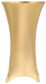vidaXL Καλύμματα Τραπεζιού Ελαστικά 2 τεμ. Χρυσά 80 εκ.