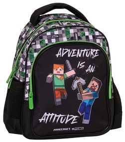 Σχολική Τσάντα Νηπιαγωγείου (24x11x30) Graffiti Minecraft Green 248291