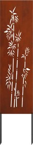 vidaXL Οθόνη Ιδιωτικότητας Κήπου Floral Σκ rusty 32 χ 140 εκ
