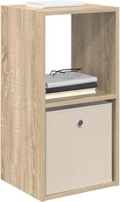vidaXL Κομοδίνο Δρύς Sonoma 35 x 32 x 68,5 εκ Επεξεργασμένο Ξύλο