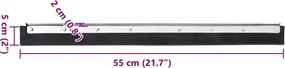 vidaXL Κεφαλή Σκουπίσματος Δαπέδου 55x2x5 εκ. Ατσάλι/Καουτσούκ