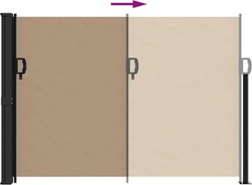 vidaXL Σκίαστρο Πλαϊνό Συρόμενο Taupe 140 x 300 εκ.