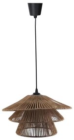 Ceiling light Oakim Inart E27 brown paper rope D35.5χ170cm 35.5x35.5x19 εκ.