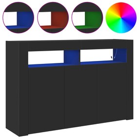 vidaXL Σαλονιού Μαύρο Ξύλο μηχανής 116 x 30 x 75 εκ Σαλονιού Ορθογώνιο