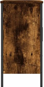 vidaXL Ντουλάπι Νιπτήρα Μπάνιου Καπνιστή Δρυς 60x30x60 εκ. Επεξ. Ξύλο