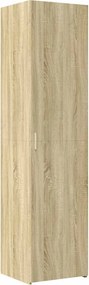 vidaXL Ντουλάπι Αποθήκευσης Στενό Δρυς 50x42,5x225 εκ. Επεξεργ. Ξύλο