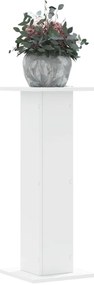 vidaXL Βάσεις Φυτών 2 τεμ. Λευκές 30x30x80 εκ. από Επεξεργασμένο Ξύλο