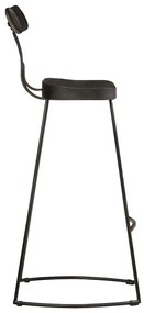 Bar Stools 2 τεμάχια Μαύρο 49x43x103 cm Στερεό ξύλο Mango 4013515
