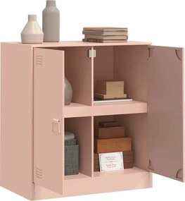 vidaXL Ντουλάπι Ροζ 67 x 39 x 73 εκ. από Ατσάλι