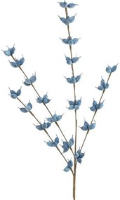 Διακοσμητικό Λουλούδι - Κλαδί 3-85-246-0165 Blue Y125 Inart Πλαστικό