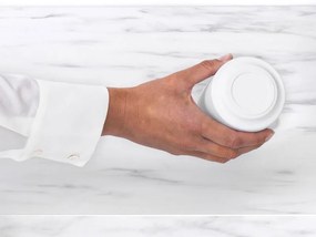 Κουτί αξεσουάρ μπάνιου Brabantia MindSet Mineral 1005687, Αντιολισθητική βάση, Ορυκτό φινίρισμα, Λευκό