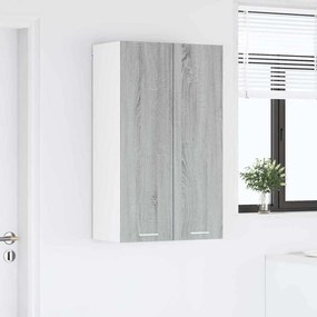 vidaXL Κρεμαστό ντουλάπι Γκρίζο Σονομα 60 x 31 x 100 εκ.