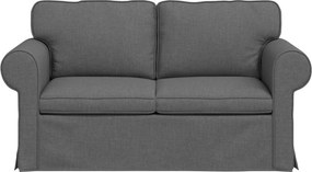 vidaXL Καναπές Σκούρο Γκρι 155 x 82 x 80 εκ ύφασμα