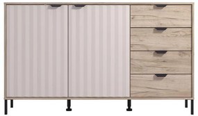Κομότα - Μπουφές Vandea 3K4F Γκρί Δρύς - Cashmere 157x40x93 εκ. 157x40x93 εκ.