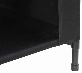 vidaXL Σπίτι Σκύλου Μαύρο 90 x 65 x 85 εκ Ύφασμα Οξφόρδης και Χάλυβας