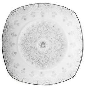 Πιάτο Φρούτου Raeh 910-1111 19x19x2cm Grey-White Artekko Porcelain