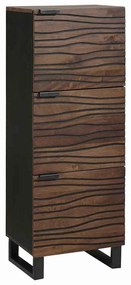 vidaXL Highboard Καφέ 40 x 33 x 110 εκ Μασίφ ξύλο μάνγκο