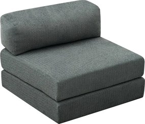 Πολυθρόνα - κρεβάτι Comfort Megapap υφασμάτινη χρώμα μέντα 95x95x75εκ.