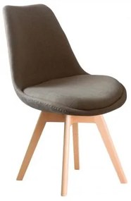 MARTIN καρέκλα Ξύλο/Ύφ.Μπεζ/Μοντ.ταπετσαρία 49x57x82cm ΕΜ136,94F