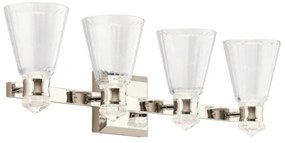 Απλίκα Φωτιστικό Μπάνιου LED 22W Νίκελ Dimmable IP44 Kayva QN-KAYVA1-PN Quintiesse Elstead Lighting-QN-KAYVA4-PN-Νίκελ Ματ QN-KAYVA4-PN
