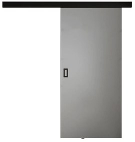 Συρόμενες πόρτες Dover 169, 26 kg, Γραφίτης, Πλαστικοποιημένη μοριοσανίδα, Γκρι, Αλουμίνιο | Epipla1.gr