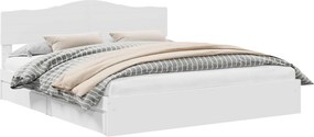 vidaXL Κρεβάτι Αποθήκης Λευκό 180 x 200 cm Επεξεργασμένο ξύλο