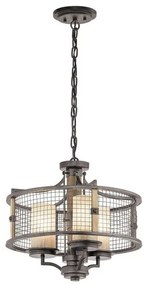 Κρεμαστό Φωτιστικό Οροφής 3xE14 Καφέ Ahrendale KL-AHRENDALE3 Elstead Lighting-KL-AHRENDALE3-Καφέ KL-AHRENDALE3