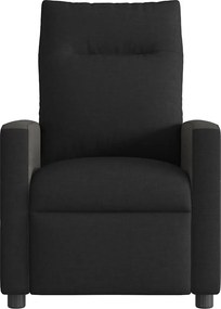 vidaXL Πολυθρόνα Μασάζ Ανακλινόμενη Μαύρη Υφασμάτινη