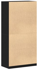 vidaXL Ντουλάπα  Μαύρης Δρυς - 100 x 50 x 200 εκ. - Φτιαγμένη από Νευροξύλο