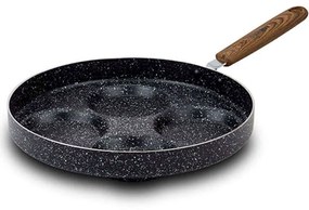 Τηγάνι Pancake Αντικολλητικό Nature 10-144-113 26cm Black-Brown Nava 26cm Αλουμίνιο